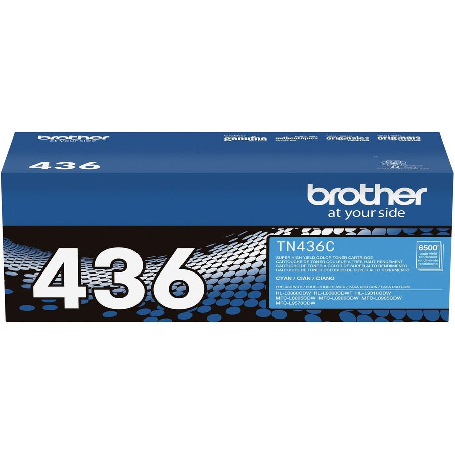 Brother TN436C Original Laser Toner Cartridge - Cyan - 1 Each