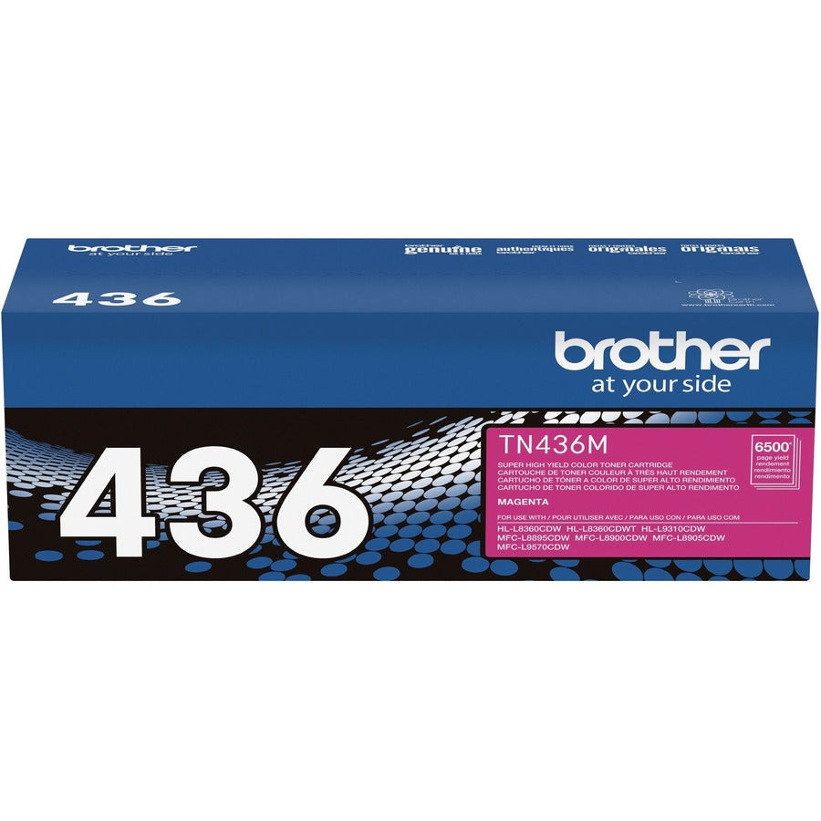 Brother TN436M Original Laser Toner Cartridge - Magenta - 1 Each