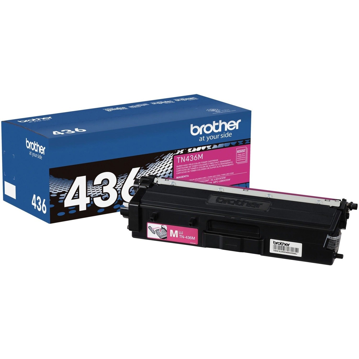 Brother TN436M Original Laser Toner Cartridge - Magenta - 1 Each