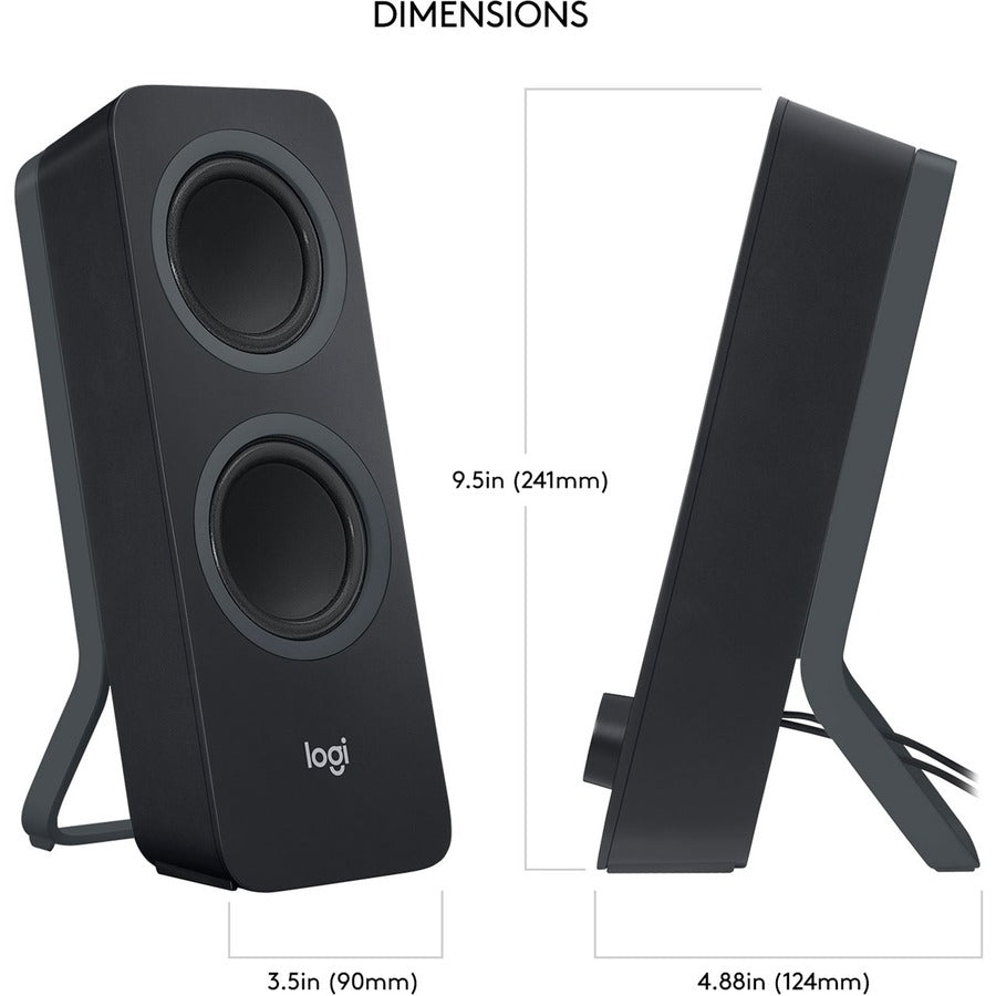 Logitech Z207 Bluetooth Speaker System - 5 W RMS - Black 980-001294