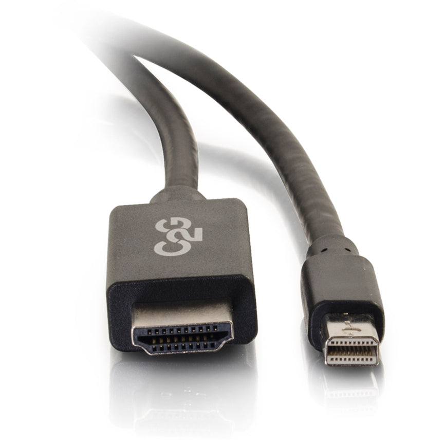 C2G 10ft 4K Mini DisplayPort to HDMI Cable - Black - M/M - TAA