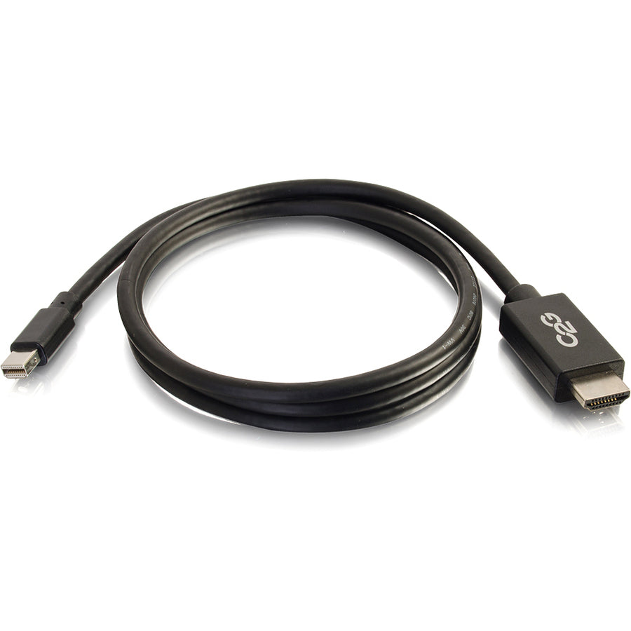 C2G 10ft 4K Mini DisplayPort to HDMI Cable - Black - M/M - TAA