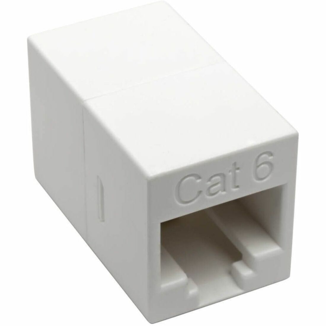 Tripp Lite by Eaton Cat6 Straight-Through Modular Compact In-Line Coupler (RJ45 F/F), White, TAA