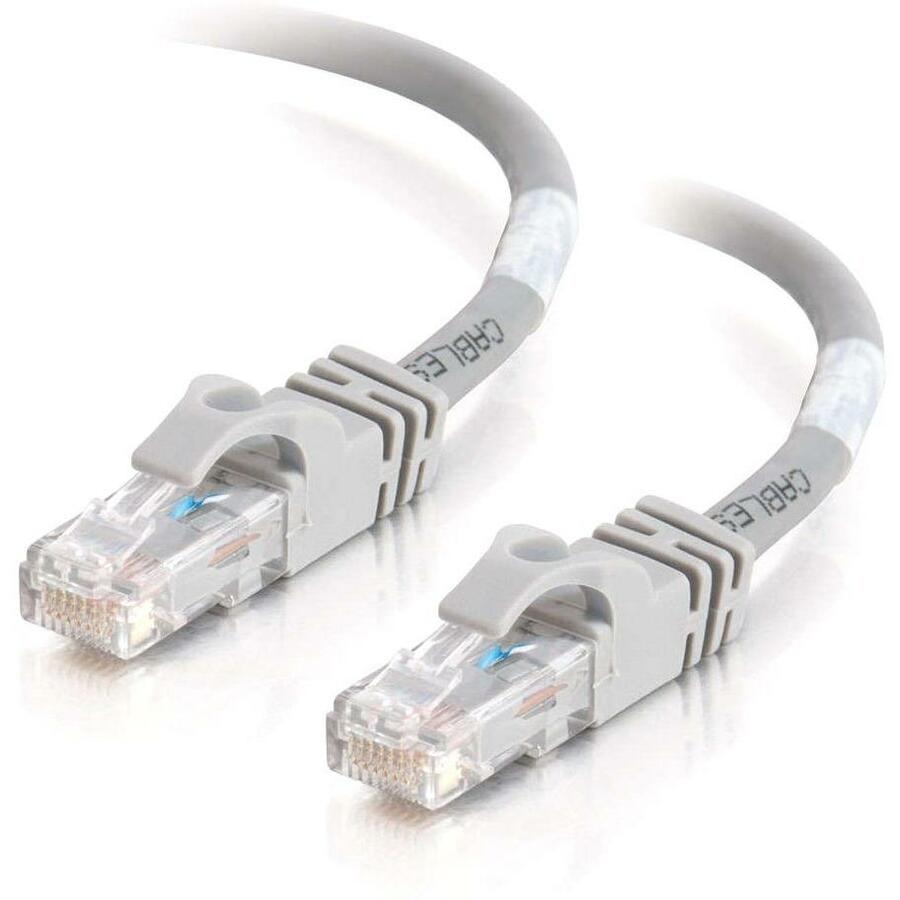 C2G 7ft Cat6 Unshielded Ethernet Cable Network Crossover Patch Cable - Gray