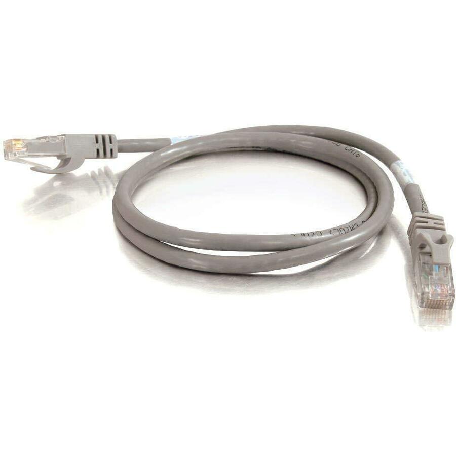 C2G 7ft Cat6 Unshielded Ethernet Cable Network Crossover Patch Cable - Gray