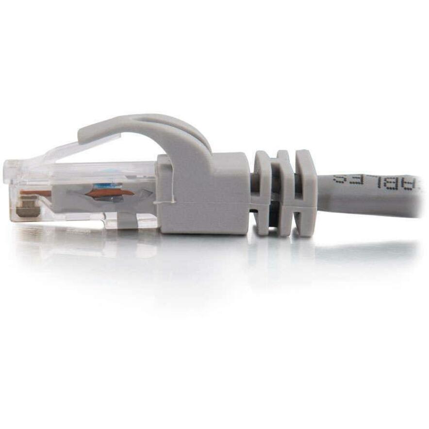 C2G 7ft Cat6 Unshielded Ethernet Cable Network Crossover Patch Cable - Gray