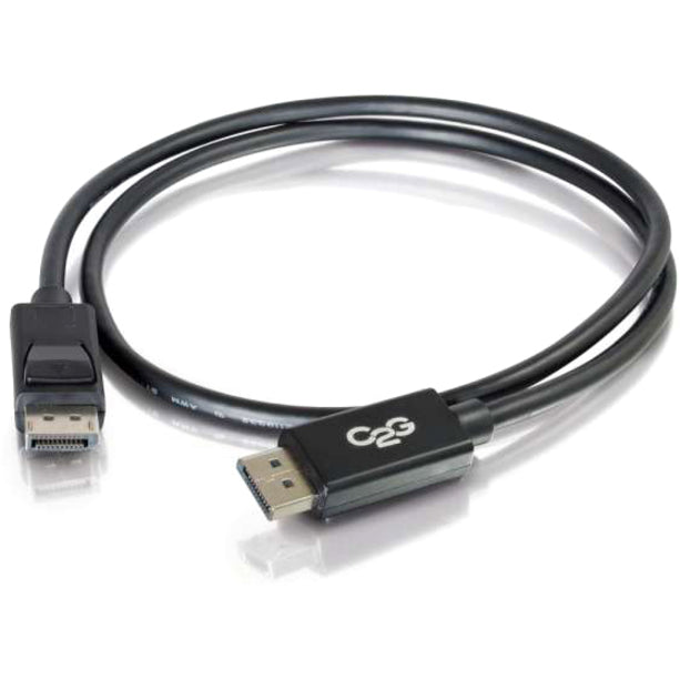 C2G 20ft DisplayPort Cable with Latches 8K UHD M/M - Black