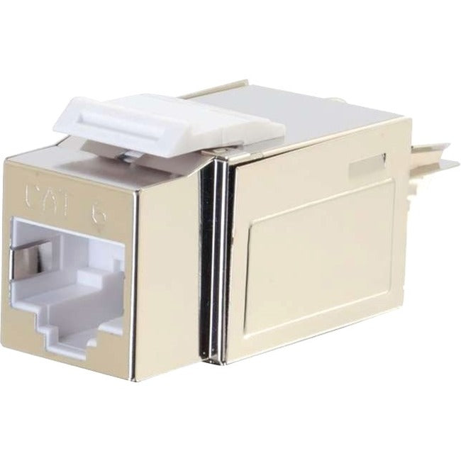 C2G 90&deg; Cat6 RJ45 UTP Shielded Keystone Jack - Silver