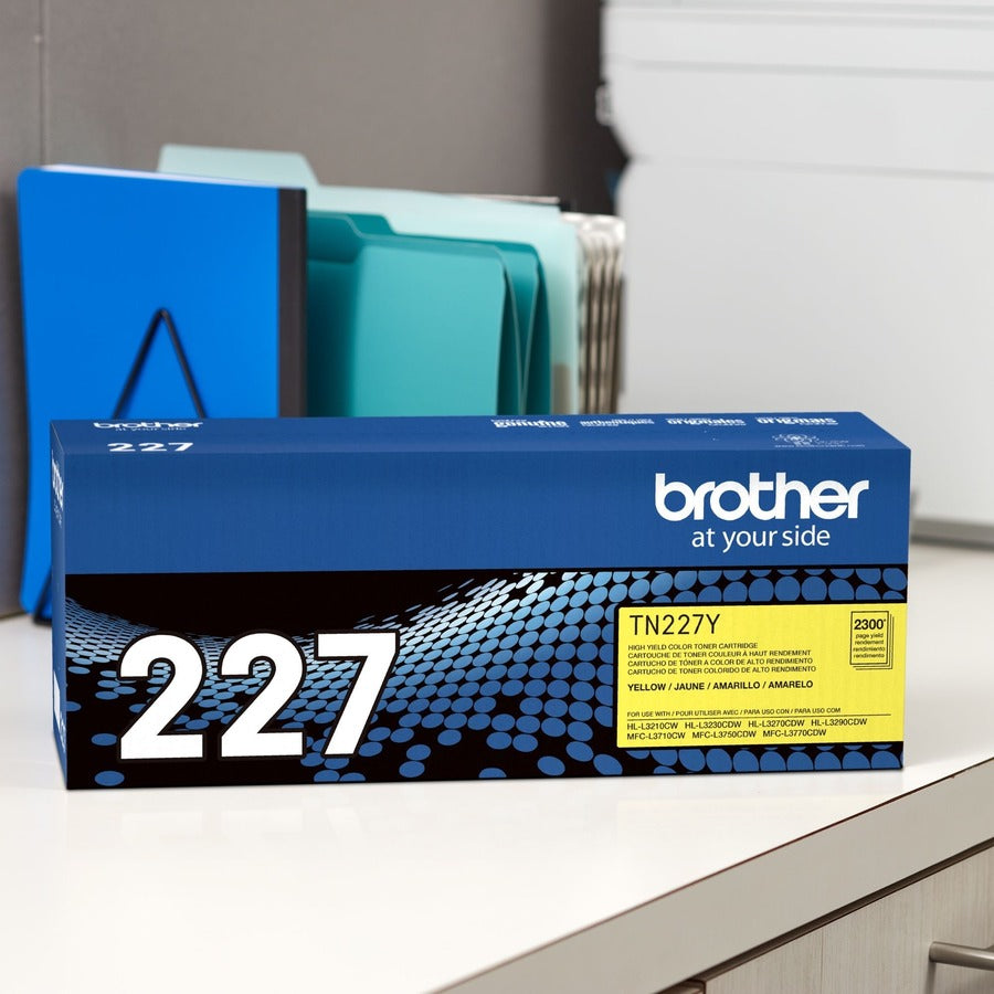 Brother TN-227Y Original High Yield Laser Toner Cartridge - Yellow - 1 Each