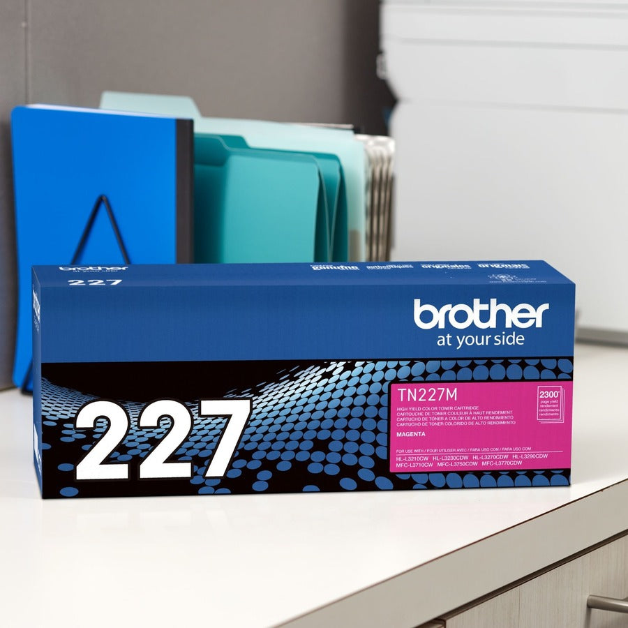 Brother TN-227M Original High Yield Laser Toner Cartridge - Magenta - 1 Each