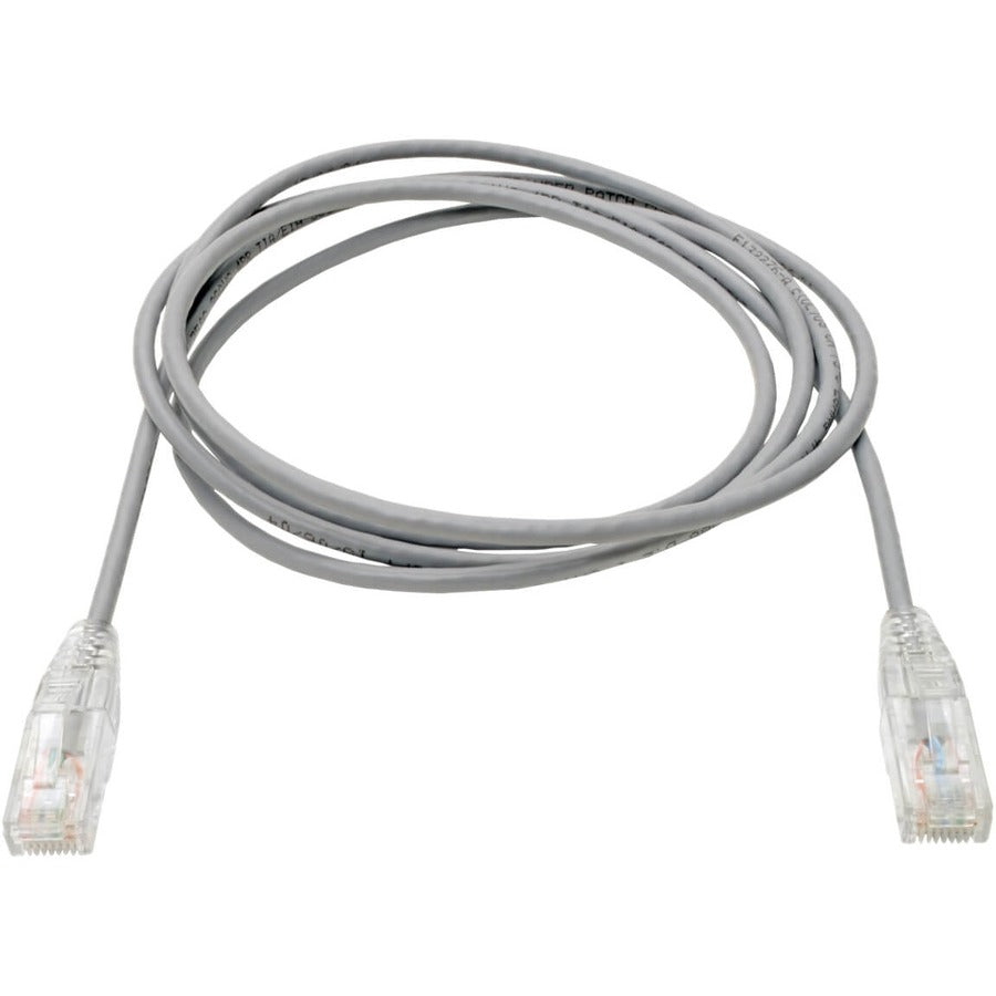 Tripp Lite by Eaton Cat6 UTP Patch Cable (RJ45) - M/M, Gigabit, Snagless, Molded, Slim, Gray, 5 ft.