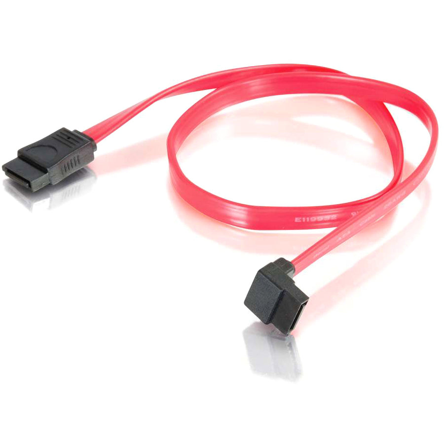 C2G 180&deg; To 90&deg; Serial ATA Cable