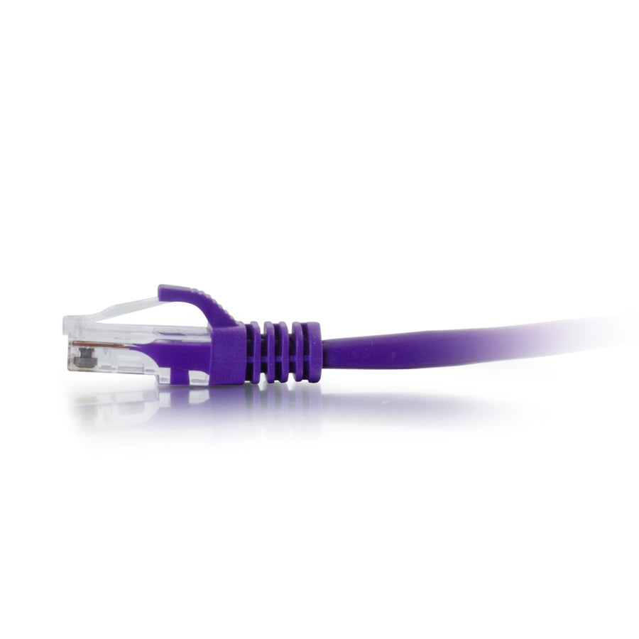 C2G 2ft Cat6a Snagless Unshielded (UTP) Ethernet Cable - Cat6a Network Patch Cable - PoE - Purple