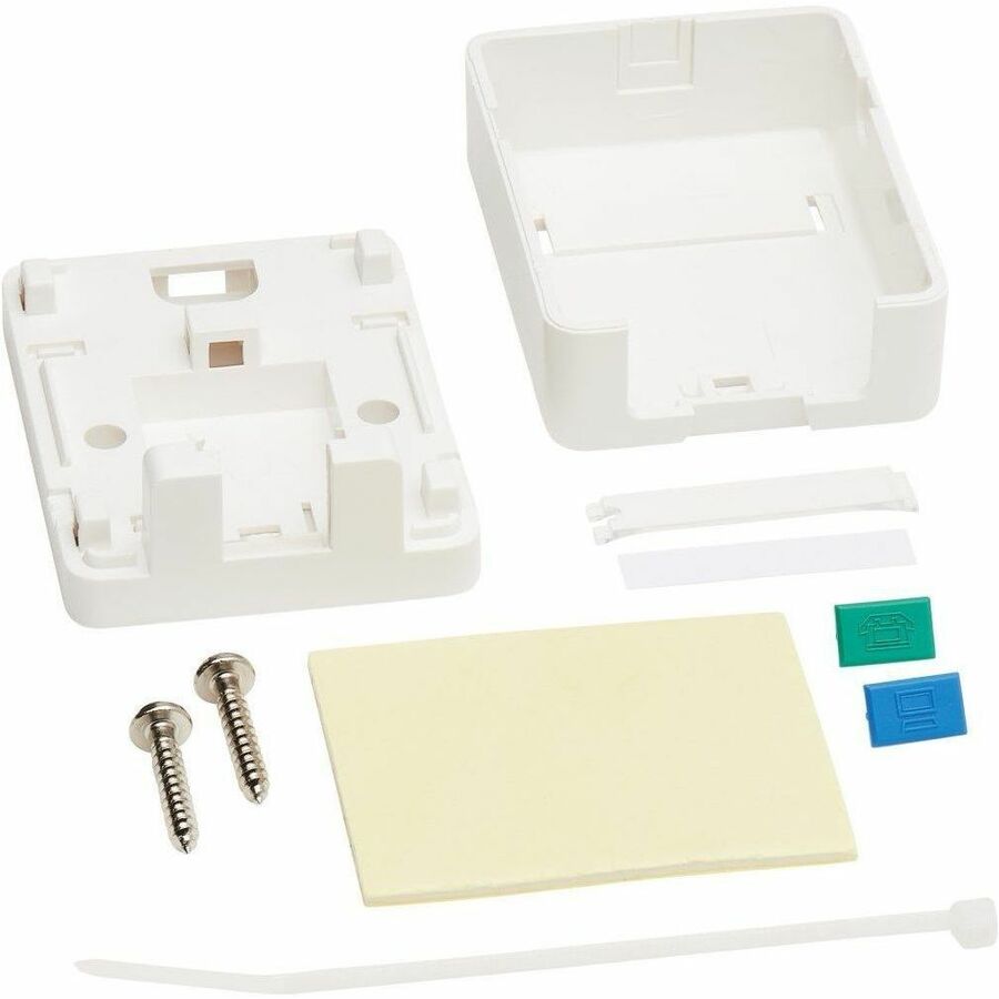 Tripp Lite by Eaton Surface-Mount Box for Keystone Jack - 1 Port, White