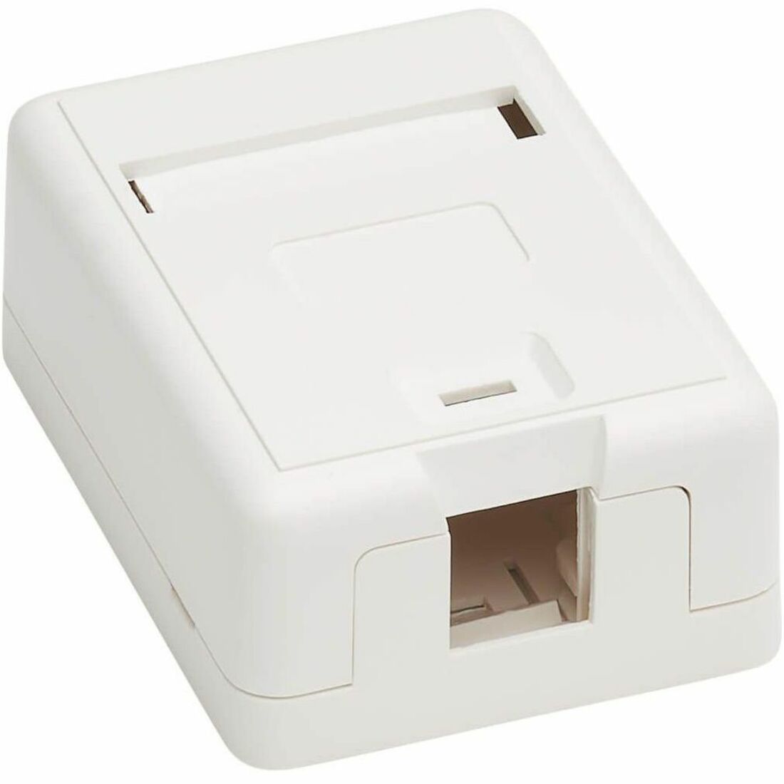 Tripp Lite by Eaton Surface-Mount Box for Keystone Jack - 1 Port, White