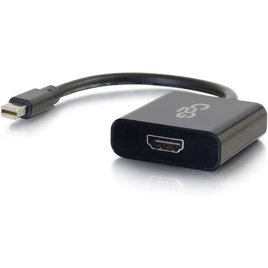 C2G Mini DisplayPort to HDMI Active Adapter Converter 4K 30Hz - Black