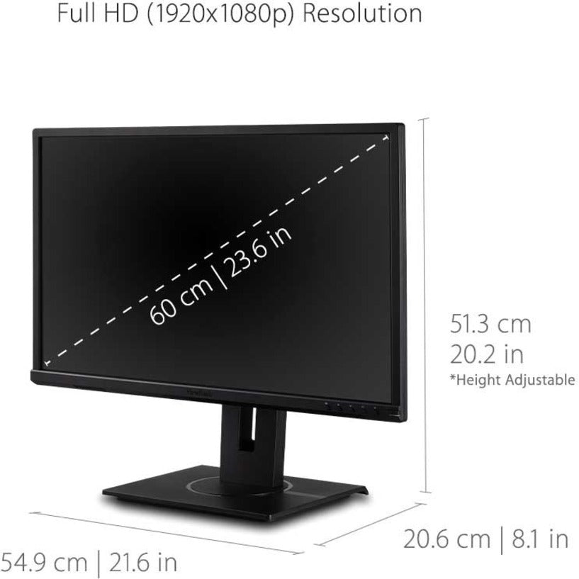 ViewSonic Graphic VG2440 24" Class Full HD LED Monitor - 16:9 - Black