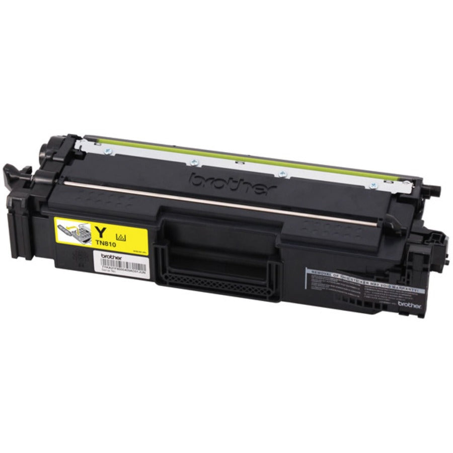 Brother TN810Y Original Standard Yield Laser Toner Cartridge - Yellow - 1 Each