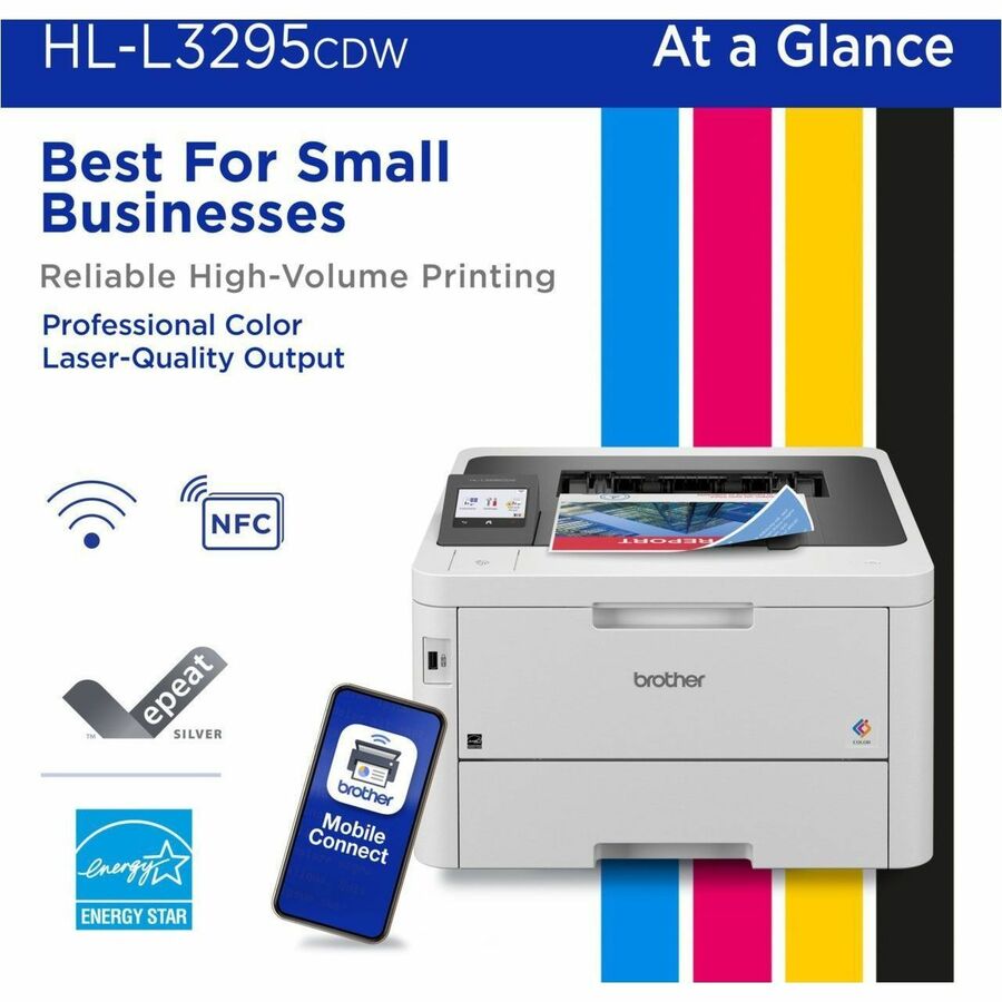 Brother HL-L3295CDW Desktop Wireless Laser Printer - Color