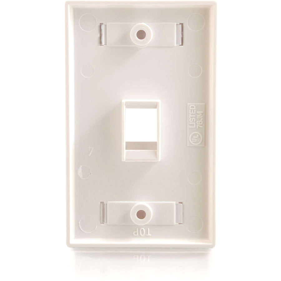 C2G 1 Socket Keystone Network/Multimedia Faceplate