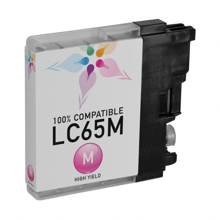 IMPERIAL BRAND Brother LC65M High Yield Magenta (LC65 Series) Ink Cartridge  LC65MG