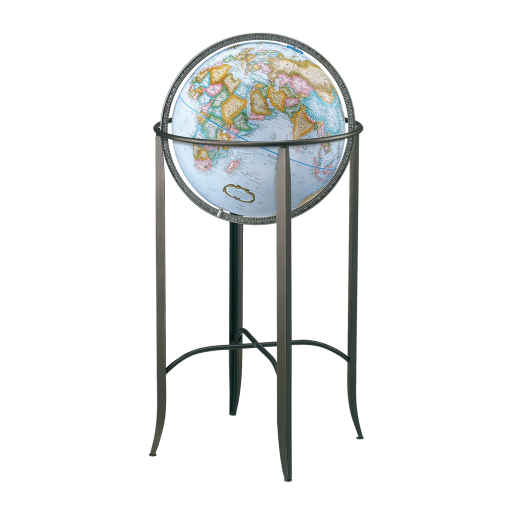 Trafalgar 16"/40.5 Cm Diameter Blue Ocean Floor Globe (English)