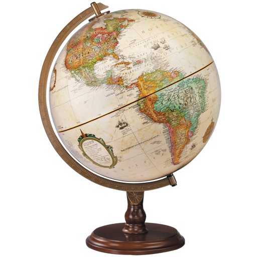 Lenox 12"/30Cm Diameter Antique Ocean Desk Globe (English)