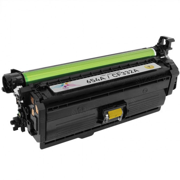 IMPERIAL BRAND Compatible toner cartridge for HP CF332A (HP 654A) Yellow Remanufactured Toner Cartridge 15,000 PAGES  IMPCF332AR