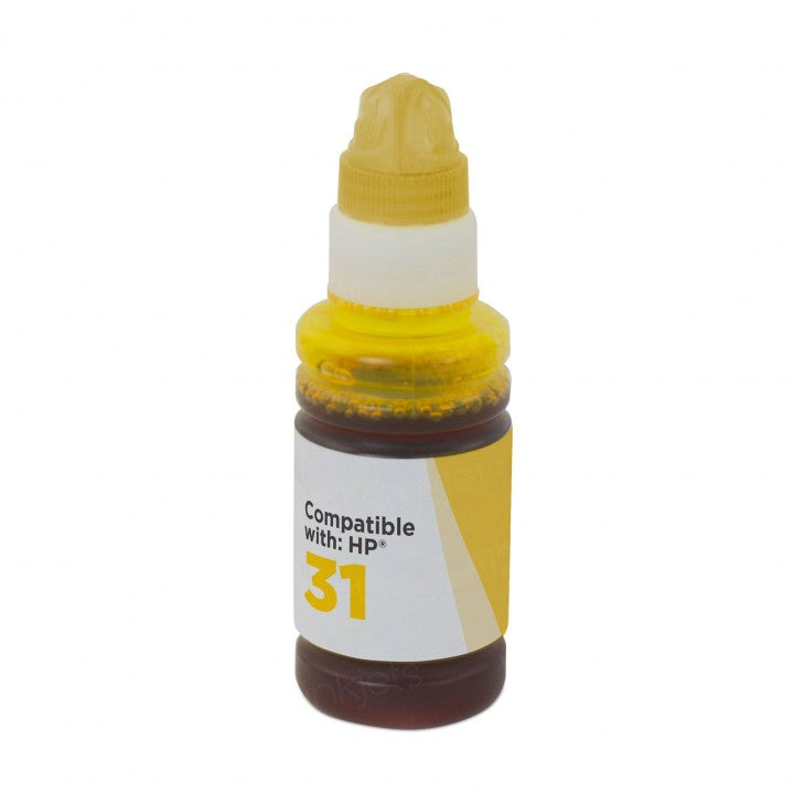 IMPERIAL BRAND Yellow Ink Bottle compatible with HP 1VU28AN (HP 31) 70ml  IMP1VU28ANG
