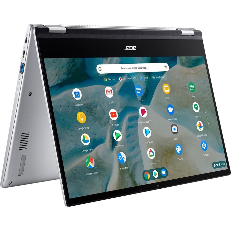 NX.A4AAA.003 Acer Chromebook Spin 514 CP514-1H CP514-1H-R8AL 14" Touchscreen 2 in 1 Chromebook - Full HD - 1920 x 1080 - AMD Athlon Silver 3050C Dual-core (2 Core) 2.30 GHz - 4 GB RAM - 64 GB Flash Memory - Pure Silver