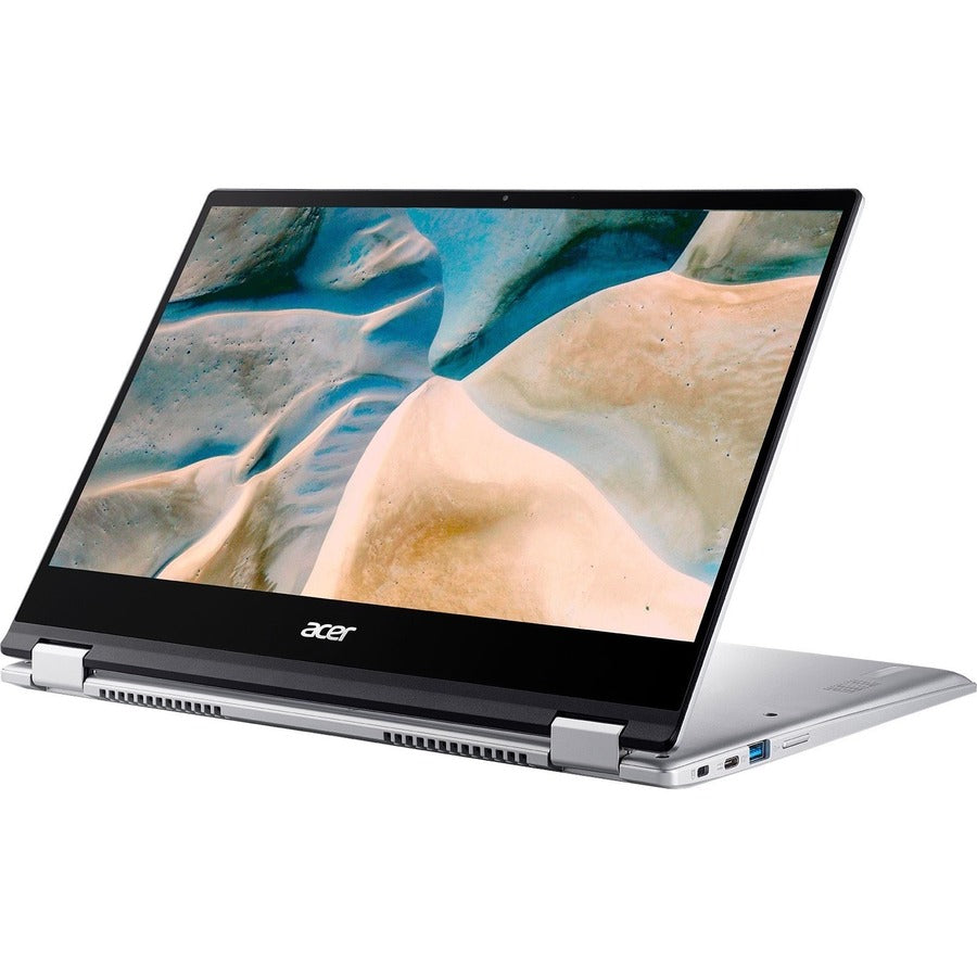 NX.A4AAA.003 Acer Chromebook Spin 514 CP514-1H CP514-1H-R8AL 14" Touchscreen 2 in 1 Chromebook - Full HD - 1920 x 1080 - AMD Athlon Silver 3050C Dual-core (2 Core) 2.30 GHz - 4 GB RAM - 64 GB Flash Memory - Pure Silver