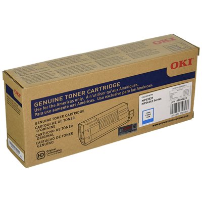 Genuine Okidata 45396223 Cyan Toner Cartridge