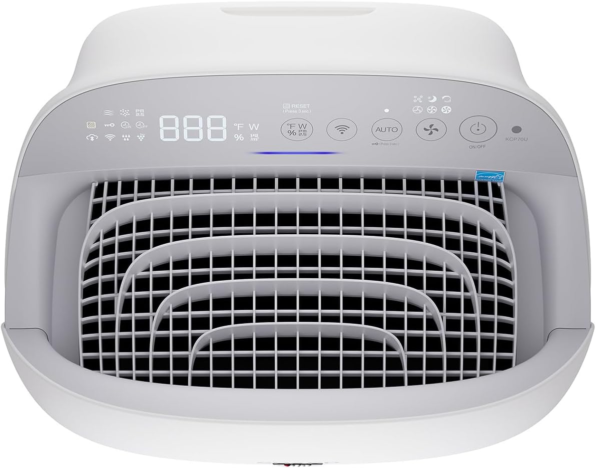 SHARP KCP70CW PLASMACLUSTER? ION SMART HEPA AIR PURIFIER/HUMIDIFIER