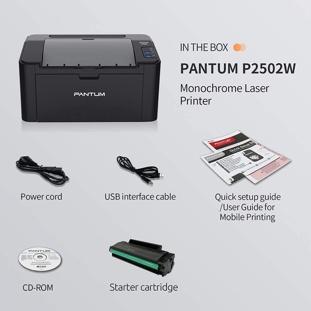 PANTUM P2502W Wireless Monochrome Laser Printer P2502W