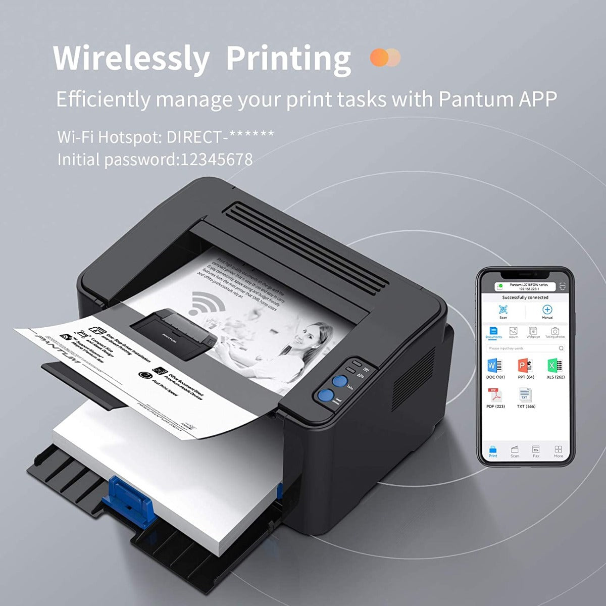 PANTUM P2502W Wireless Monochrome Laser Printer P2502W