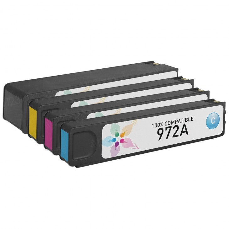 IMPERIAL BRAND Compatible ink cartridge for HP 972A Set of 4 Ink Cartridges - 1 Black, Cyan, Magenta, Yellow  IMP972ASET
