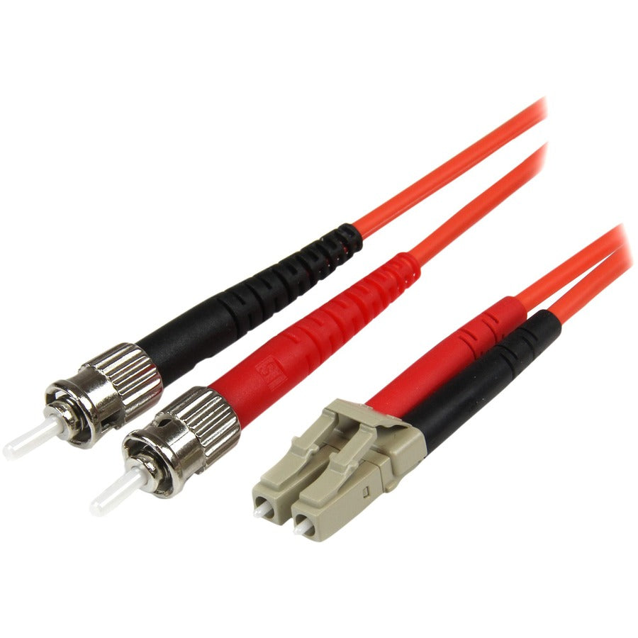 50FIBLCST2 StarTech.com 2m Fiber Optic Cable - Multimode Duplex 50/125 - LSZH - LC/ST - OM2 - LC to ST Fiber Patch Cable