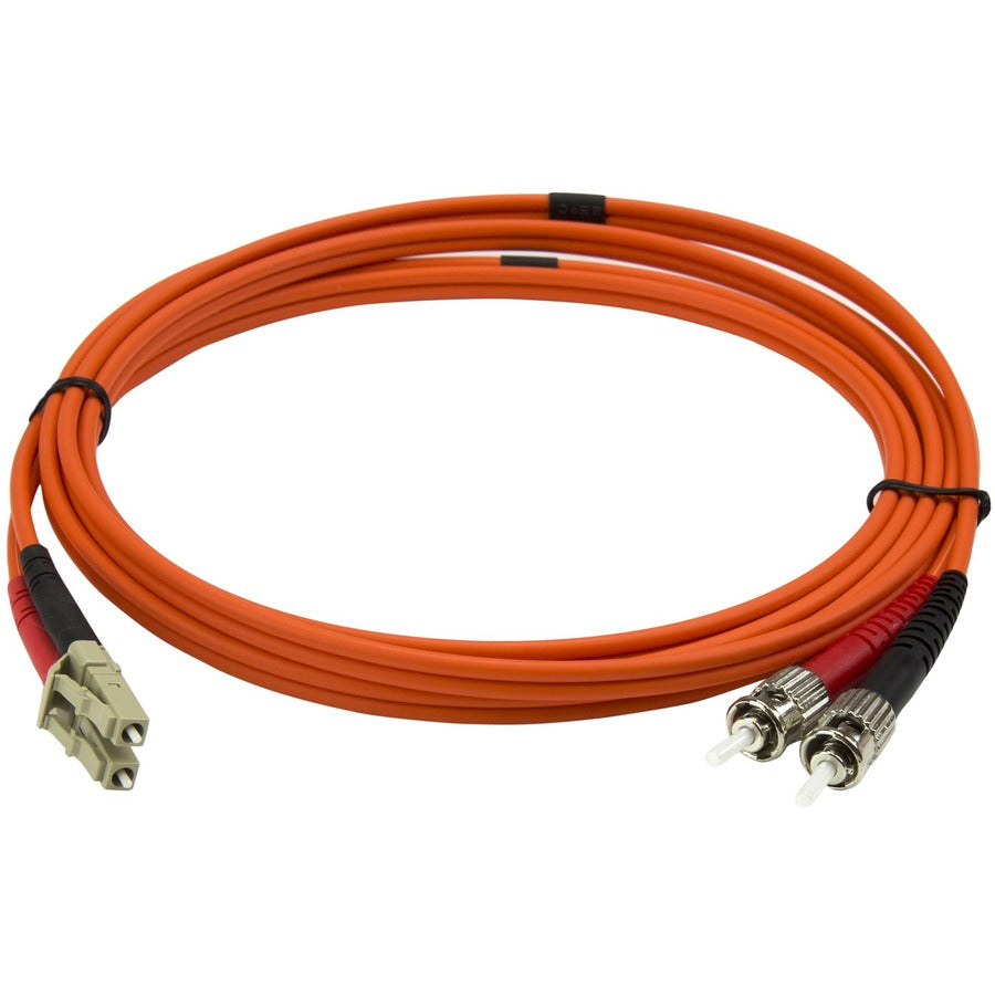 50FIBLCST2 StarTech.com 2m Fiber Optic Cable - Multimode Duplex 50/125 - LSZH - LC/ST - OM2 - LC to ST Fiber Patch Cable