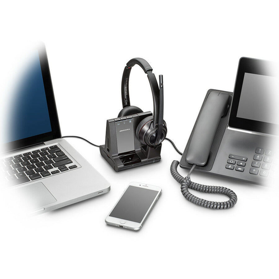 207326-01 Plantronics Savi 8200 Series Wireless Dect Headset System