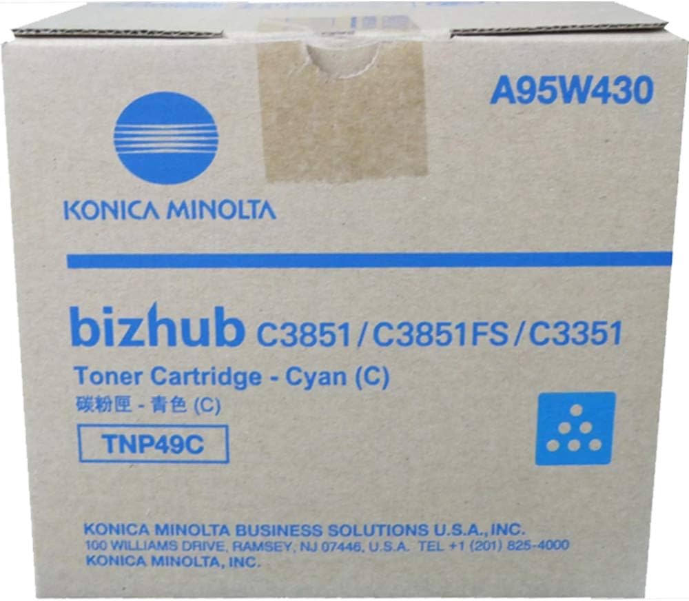 KONICA MINOLTA TNP-49 CYAN COMPATIBLE TONER A95W430  A95W430