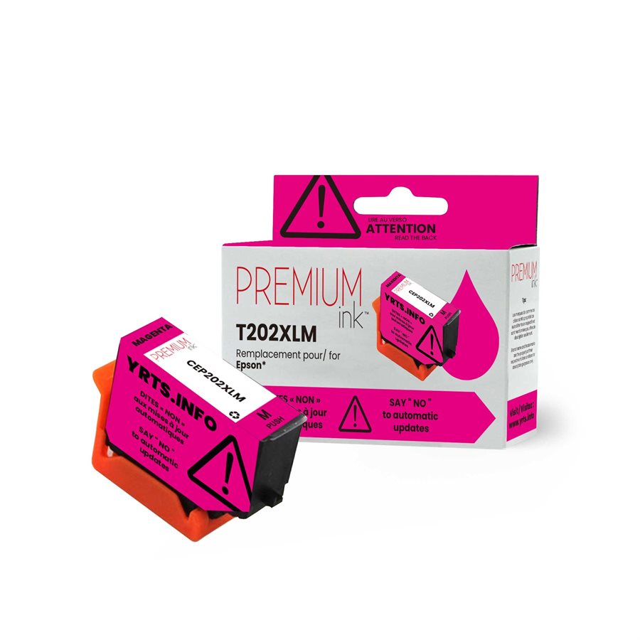 CEP202XLM Premium Ink Toner Cartridge - Alternative for Epson T202XL320 - Magenta