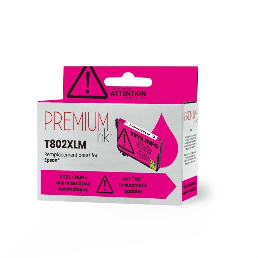 CEP802XLM Premium Ink Ink Cartridge - Alternative for Epson T802XL320 - Magenta