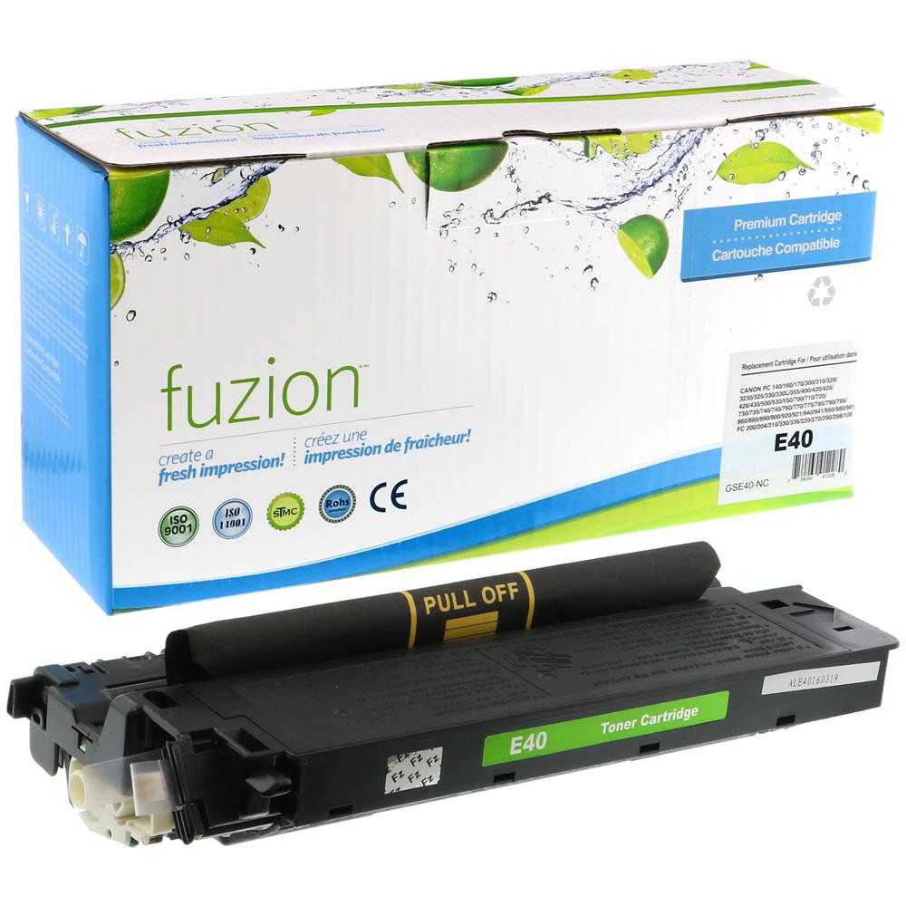F41-8801-710, F41-8802-710, 1491A002AA, 1492A002AA, E30, E-30E31, E40, E20, E16, 73599-00, CNMF418802750, 9354-0, KOR93540, F41-8802-758 Canon 1491A002 (E40) Compatible Toner - Black  GSE40-NC