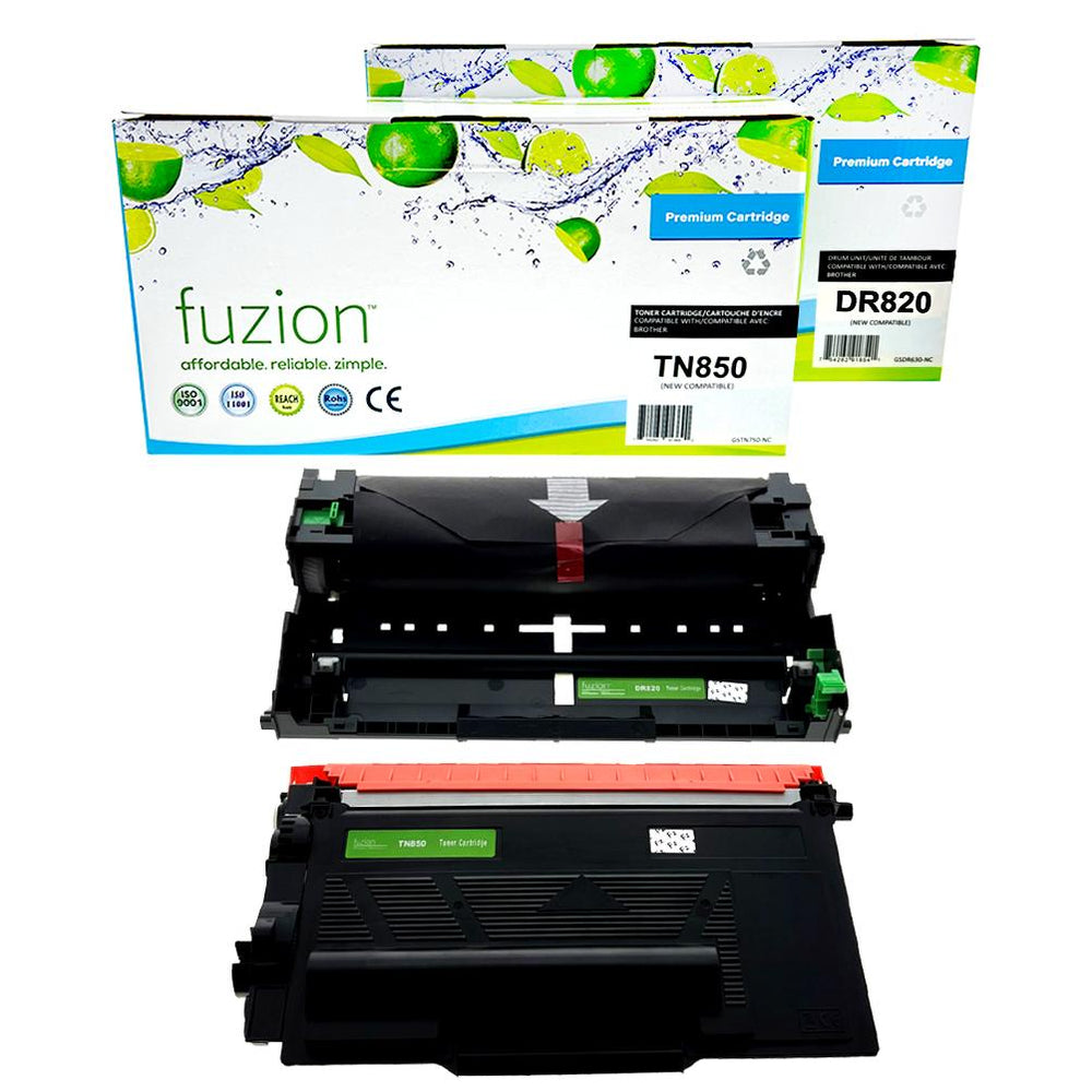 Brother TN850 / DR820 Compatible Toner & Drum Combo