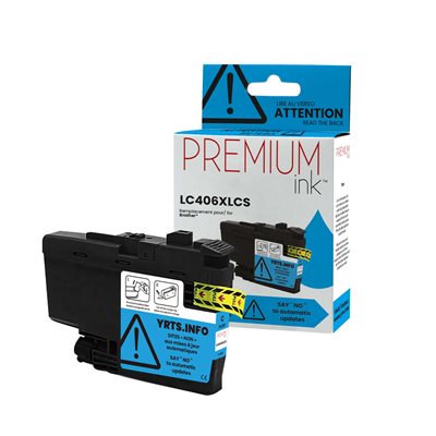 NCBRLC406XLC Compatible Premium Ink Pigment Cyan 5K