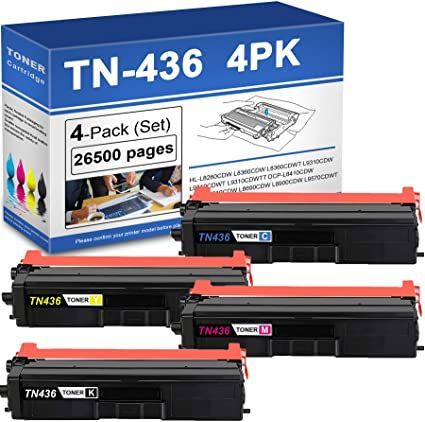 TN436 IMPERIAL BRAND  Brother TN436 Super High Yield Toner Cartridge 4-Piece Bulk Set