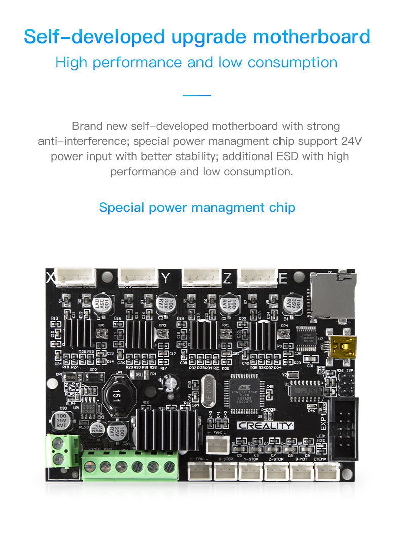 4002020011 Creality 3D Ender-3 Silent Mainboard V4.2.7 - 32-Bit