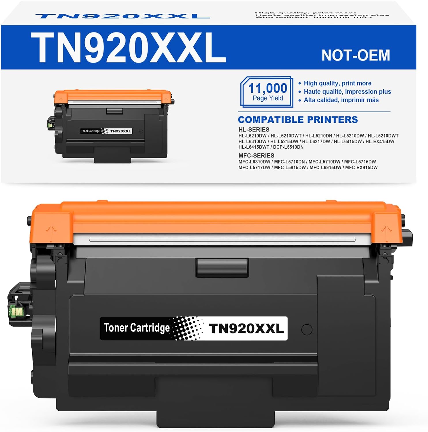 Brother TN920XXL Compatible Black Toner Cartridge Super High Yield - With Chip TN920XXLG