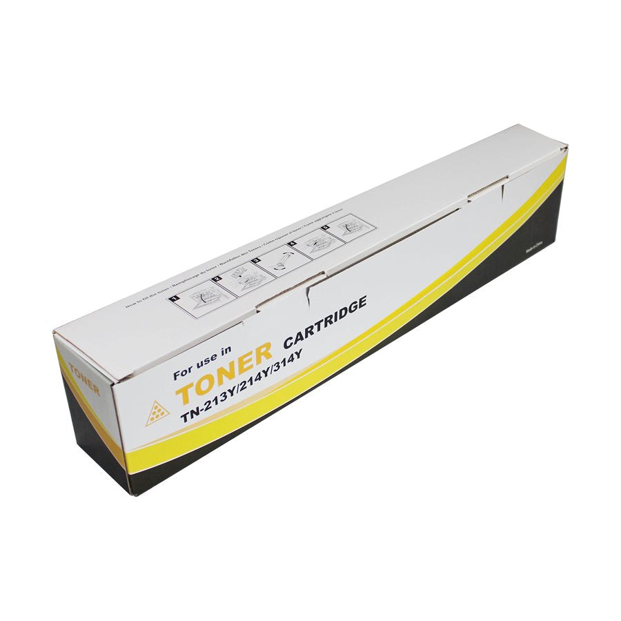 IMPERIAL BRAND Konica Minolta Yellow Toner W / Chip KM TN213Y ,TN214Y ,TN314Y, 20K Pages  TN213YG