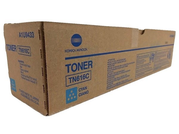 Konica Minolta A1U9433 (TN616C) High Yield Cyan Toner Cartridge 41.8K Page Yield